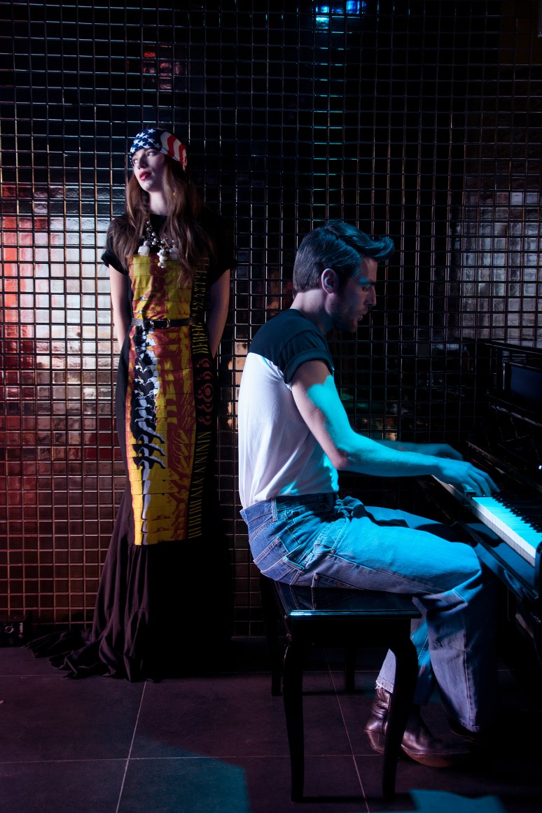 look male female piano